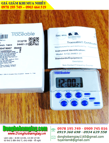 Traceable 5132 _Đồng hồ đếm lùi đếm tiến 24 GIỜ 5132 Traceable® Nano™ Timer _Đã được hiệu chuẩn tại Mỹ (USA)